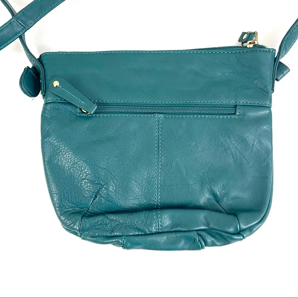 Stone Mountain Gathered Leather Crossbody Bag